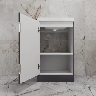 Напольная тумба под раковину Style Line Моно ЛС-00002451 50 см графит нубук